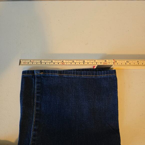 American Eagle Slim Boot Women's 10 Regular Stretch Blue Dark Wash - Picture 16 of 16